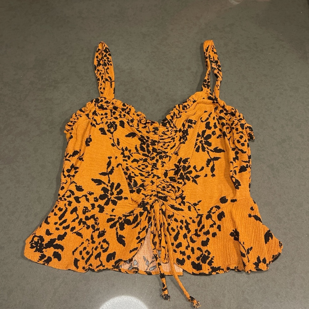 Floral Orange Women's Top